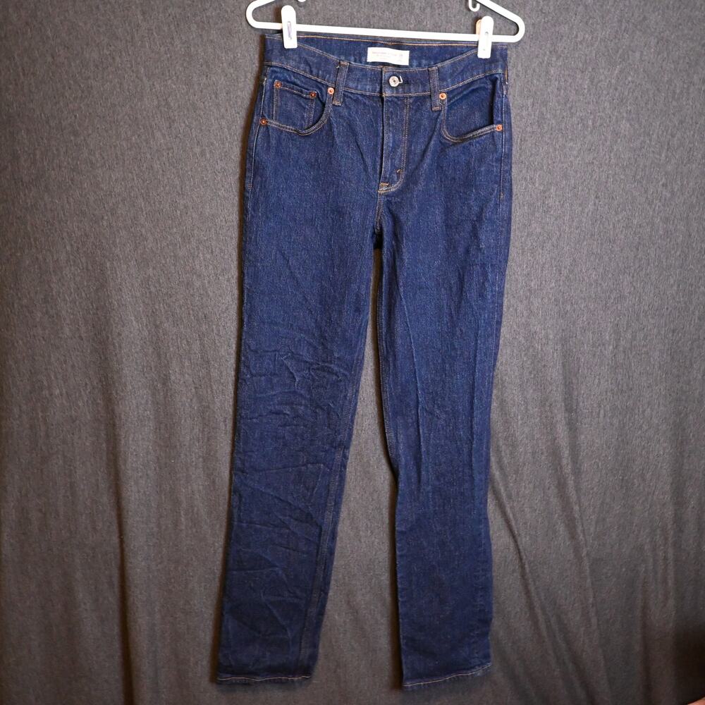 Abercrombie & Fitch Women's 26 (28x31) Long 90's Mid Rise Straight Leg Jeans